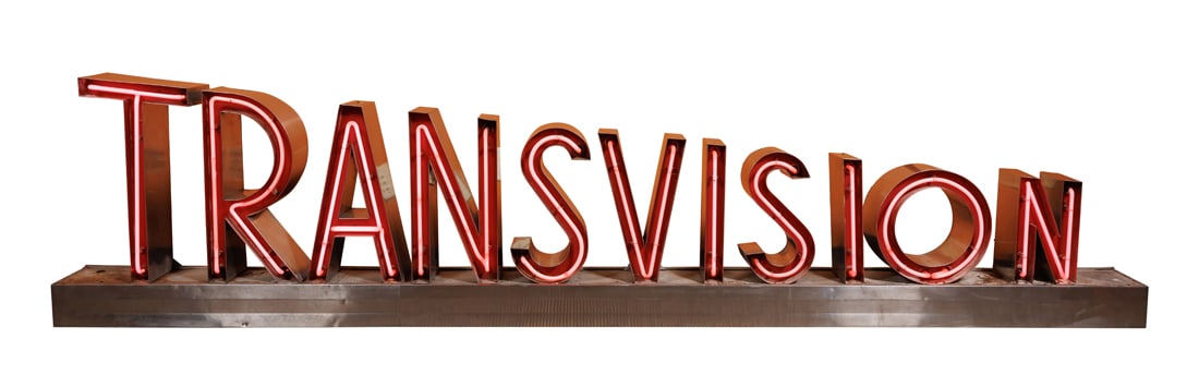 Neon Sign for Transvision Television Store (Boston, ca. 1950) (1 of 5)