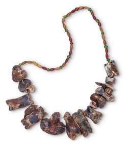 Bone Cannibal Necklace by Tattoo Artist Gus Wagner (Kansas, ca. 1925) Approximate length: 26 in. (x