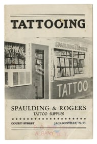 Spaulding & Rogers First Tattoo Supplies Catalog (Jacksonville, North Carolina, ca. 1956) 8 1/2 x 5