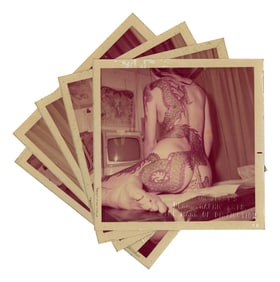 Set of Nude Dragon Snapshot Photos by Tattoo Artist "Sailor Jerry" Collins (Honolulu, 1972) Each: 3