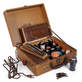 Travel Kit and Flash Used by Pennsylvania Tattoo Artist Charles Dear (Pennsylvania, 1930-1960) Case: