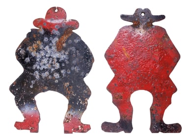 Cowboy Shooting Gallery Targets (America, early to mid-20th century) Each: 24 x 15 in. (61 x 38.1
