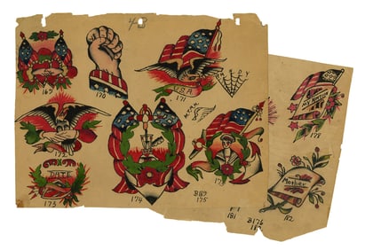 Traditional Tattoo Designs by Randy Webb 10 x 13 in. (25.4 x 33 cm.)
