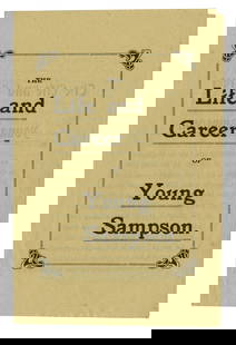 Pitch Book for "Young Sampson," Sideshow Strongman Ivan Rochelle (England, ca. 1915) 7 1/2 x 5 in.: Pitch Book for &quot;Young Sampson,&quot; Sideshow Strongman Ivan Rochelle(England, ca. 1915)Rare souvenir &quot;pitch&quot; book, Rhyl, North Wales, ca. 1915. Printed wrapper, single folded sheet, re