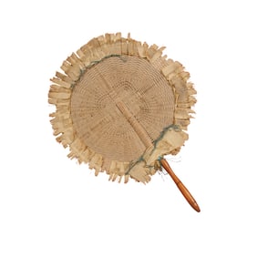 Rare Shaker Quatrefoil Fan (New Lebanon, New York, ca. 1875) 9 1/2 x 6 3/4 in. (24.1 x 17.1 cm.),
