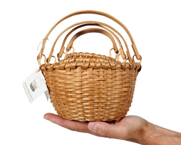 Nest of Four Taghkanic Swing Handle Baskets by Liz Proper (Taconic Hills, New York, ca. 1985)