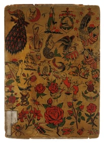 Elves, Insects, and Other Tattoo Designs (America, ca. 1925) 24 x 17 in. (61 x 43.2 cm.), Frame: 29