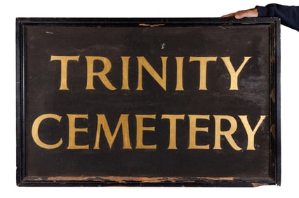 Trinity Cemetery Double-Sided Sign, Newport, Rhode Island (Newport, Rhode Island) 31 x 48 in. (78.7