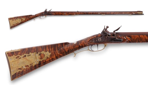 Reproduction Colonial Flintlock Long Rifle by David Price, 1999 (Contoocook, New Hampshire, 1999)