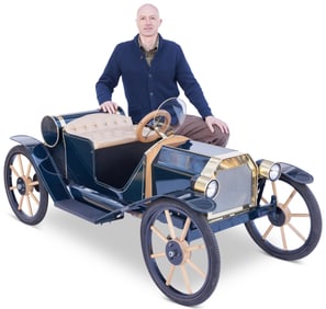 Gas-Powered Child's Roadster or Go Kart, After Ford Model T Runabout (America, late 20th century) 27