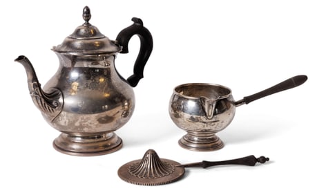 Three Pieces of American Sterling Silver Holloware