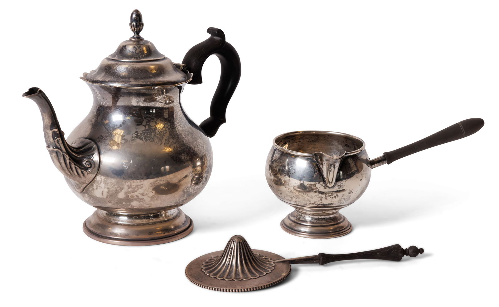 Three Pieces of American Sterling Silver Holloware: Three Pieces of American Sterling Silver HollowareThree (3) total pieces of sterling silver hollowware. Approximate total weight of mixed silver: 24.66 oz. T. Including the following pieces:A silver t