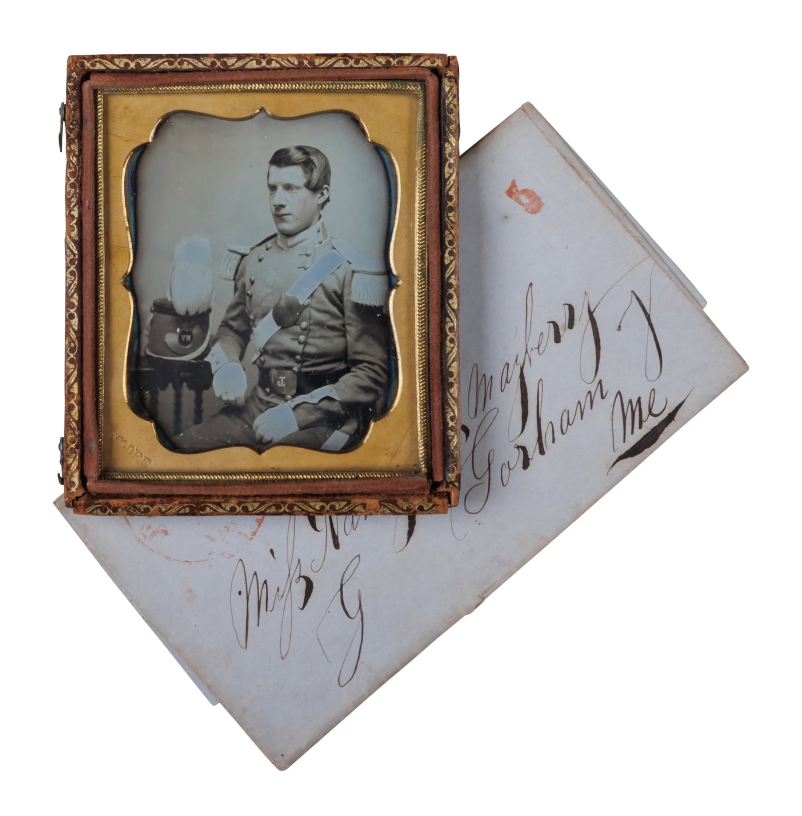 Daguerreotype & Papers of US Army Surgeon Silas Mayberry, Fort Sullivan [Mexican War - Medical -: Daguerreotype & Papers of US Army Surgeon Silas Mayberry, Fort Sullivan [Mexican War - Medical - Military - Amputation](Eastport, Maine, 1839-1851)An exceptional group of material relating to U.S. Arm