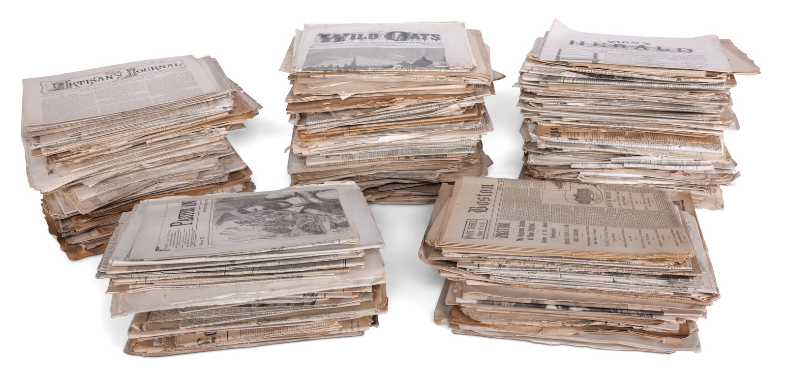 Large Group of 18th and 19th Century Newspapers (1798-1896) (1 of 3)