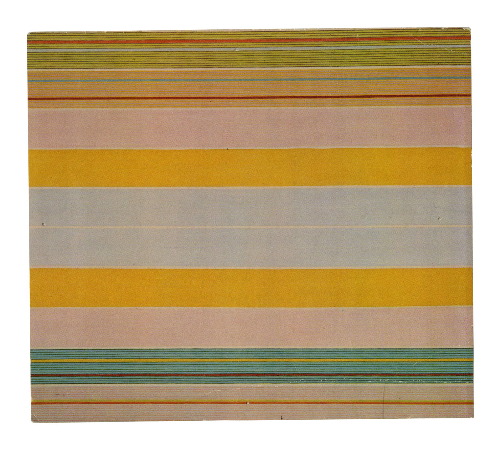 Gene Davis "Blue Broadjump" Paintings Exhibition Postcard, Fischbach Gallery [Fine Art - Smithsonian (1 of 2)