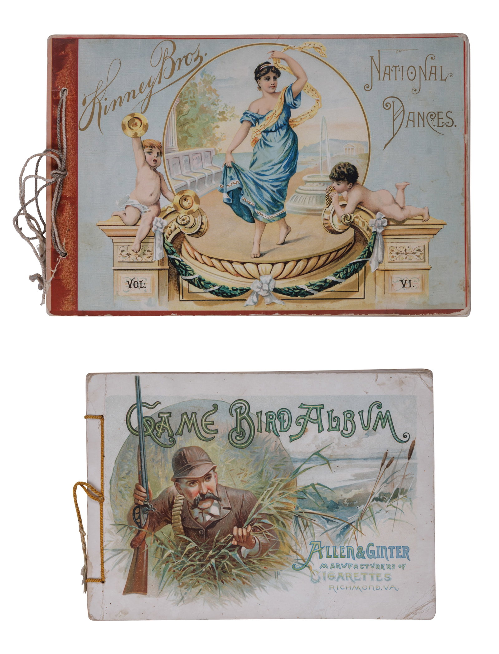 Allen & Ginter and Kinney Bros, Tobacco Trade Card Albums [Cigarette - Advertising] (ca. 1885) 7 x (1 of 5)