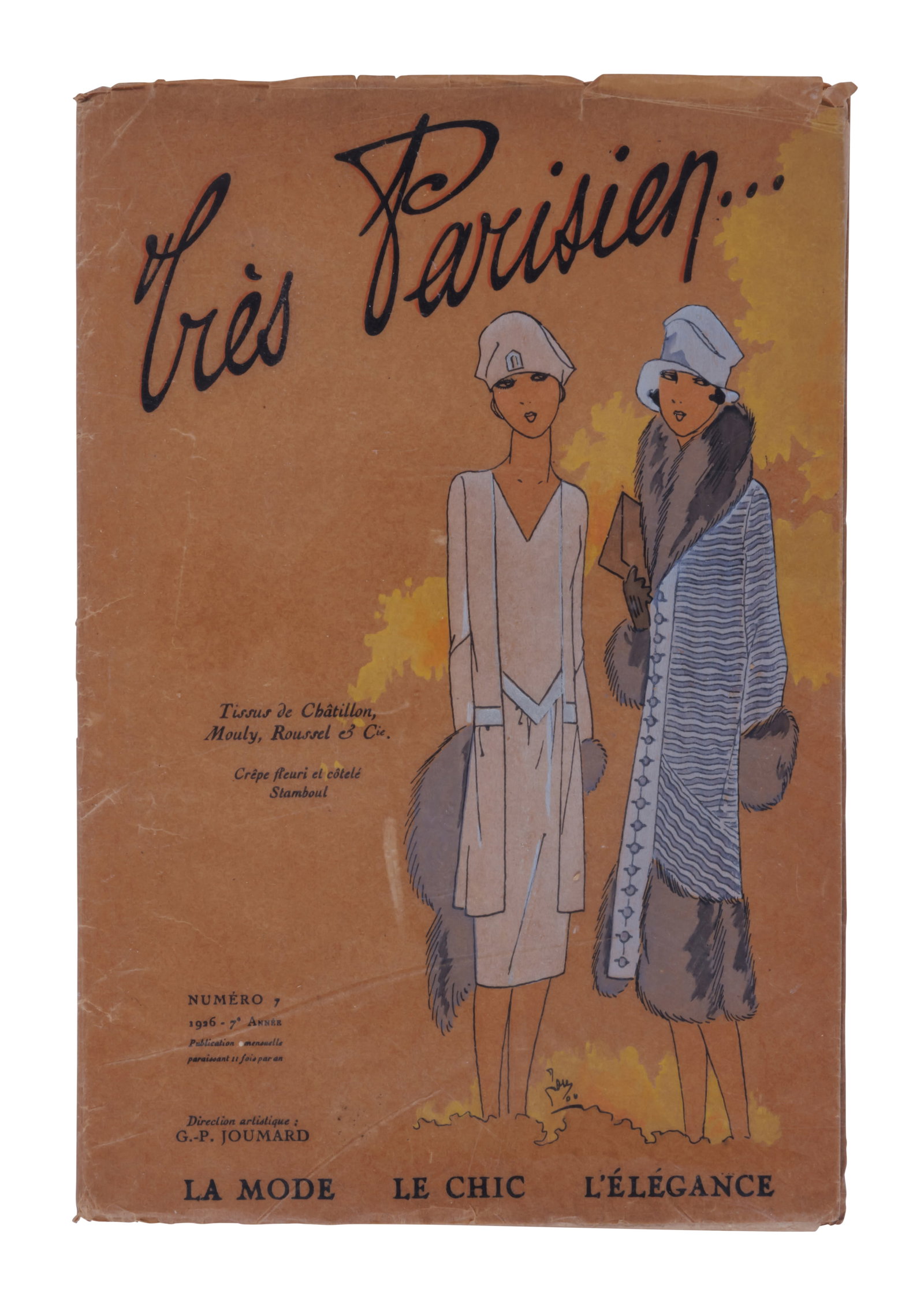 Tres Parisien, French Fashion Magazine with Seventeen Hand-Colored Plates [Couture] (Paris, 1926) 11 (1 of 7)