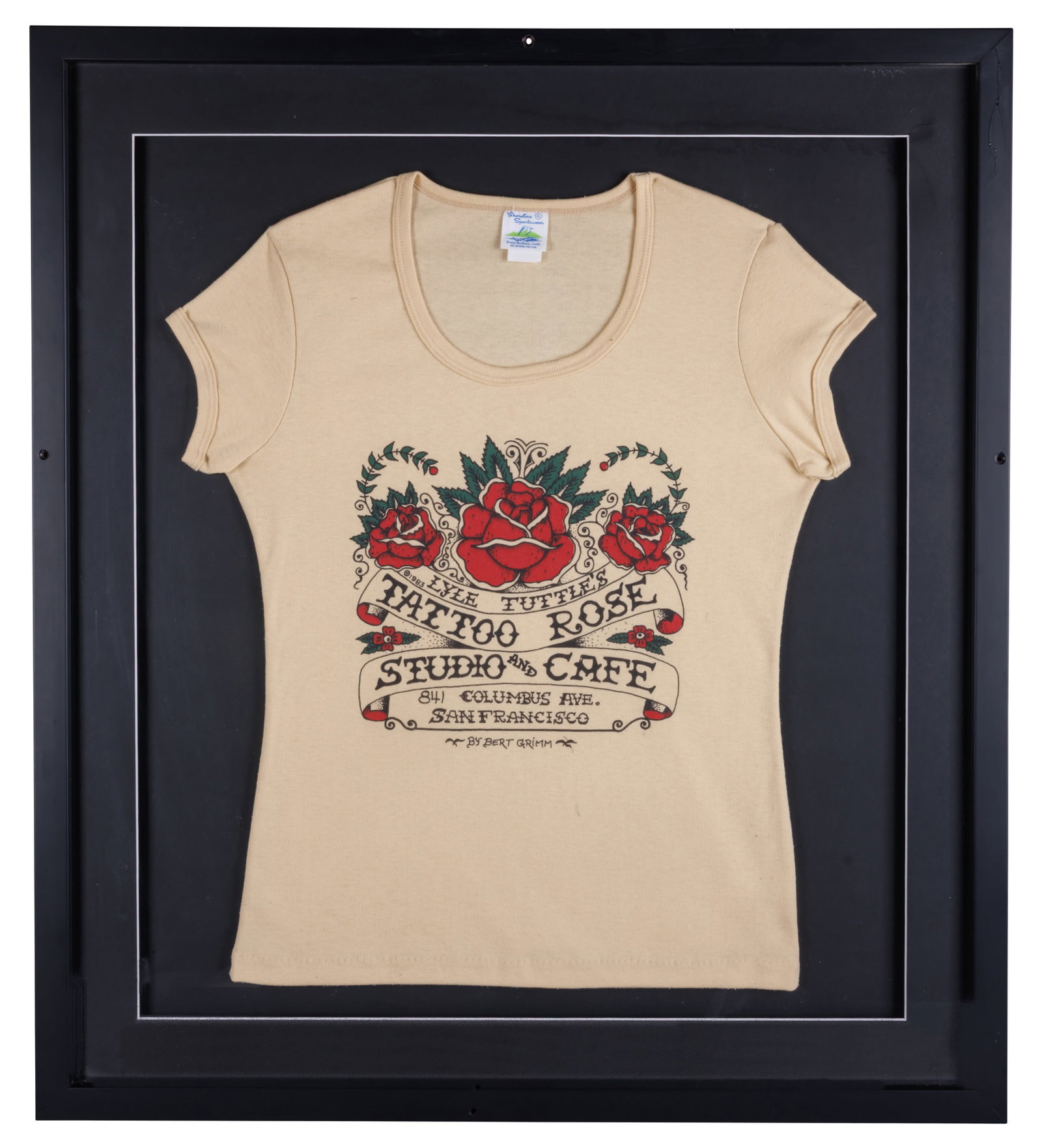 Vintage Lyle Tuttle Rose Cafe Tattoo Shirt Designed by Bert Grimm [Fashion - Couture - San (1 of 4)