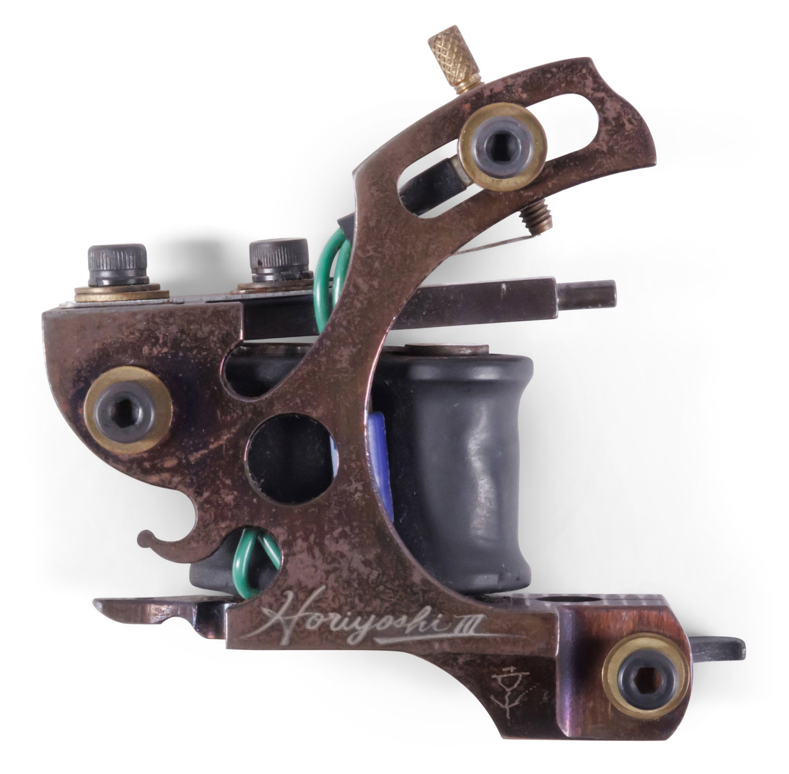 Horiyoshi III Tattoo Machine (Yokohama, Japan, ca. 2015) 3 1/4 x 3 1/4 in. (8.3 x 8.3 cm.) (1 of 6)