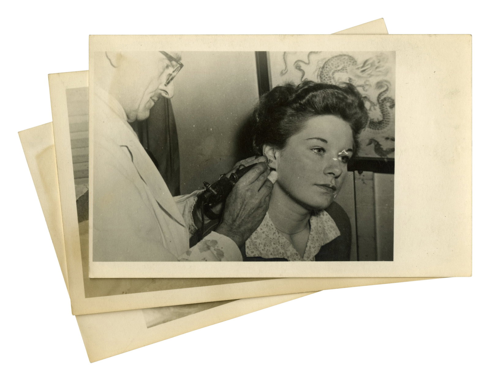 Three Photographs of Tattoo Artist Leslie Burchett (London, ca. 1950) Each: 5 1/2 x 4 in. (14 x 10.2 (1 of 3)