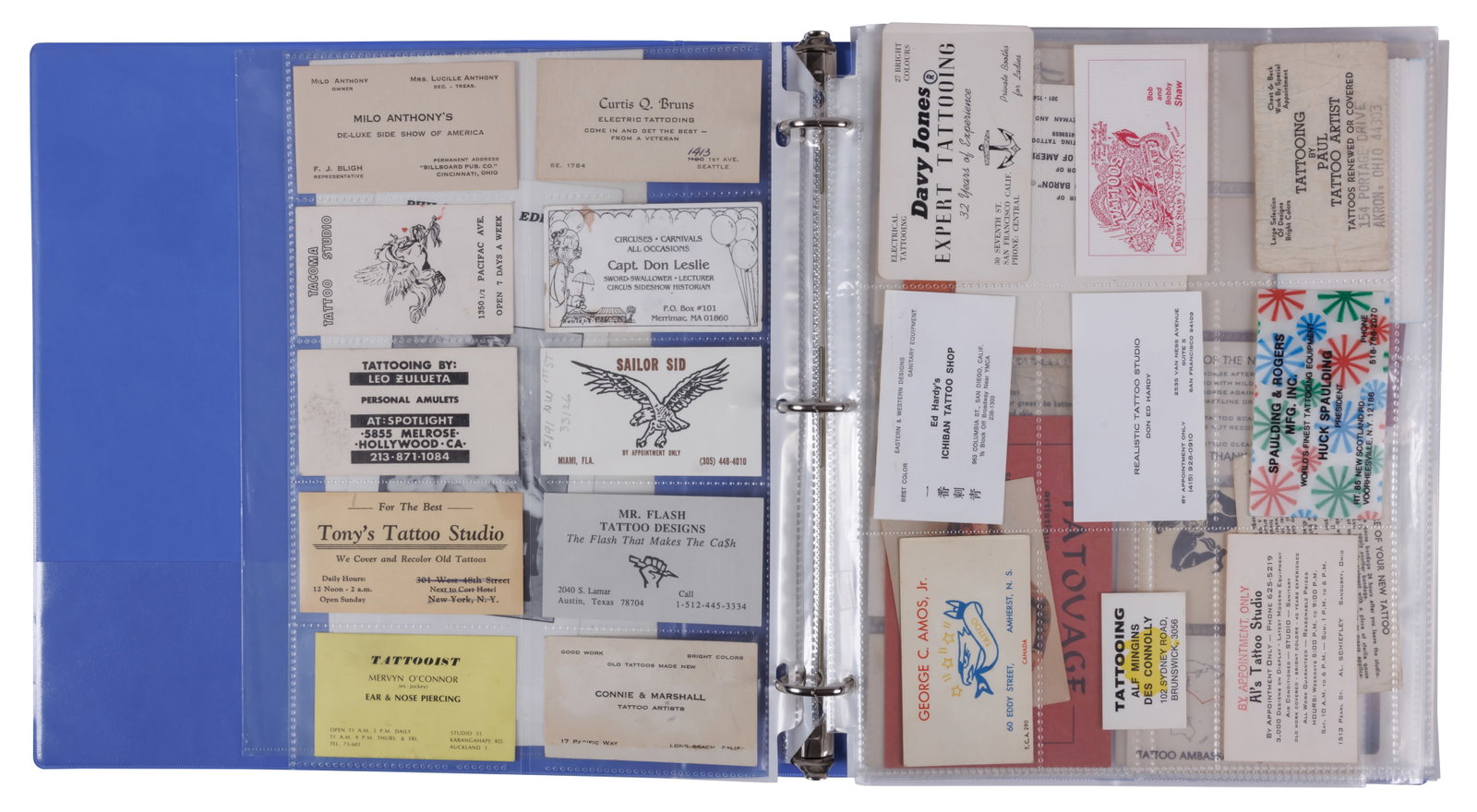 Collection of 670+ Tattoo Business Cards: Hardy, Burchett, Malone, Picaro, DeVita [Trade Cards - (1 of 19)