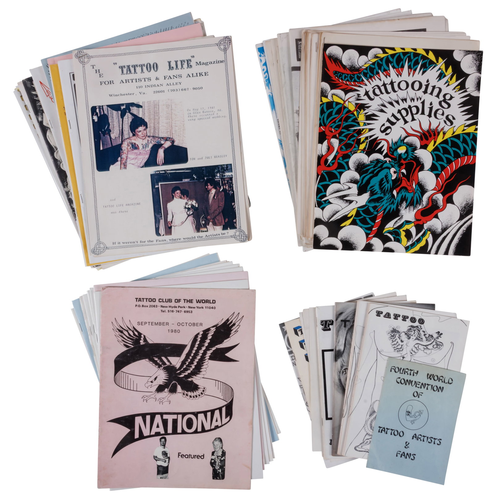 Archive of Early Tattoo Ephemera, Trade Catalogs, and Association Newsletters [subculture - punk] (1 of 9)