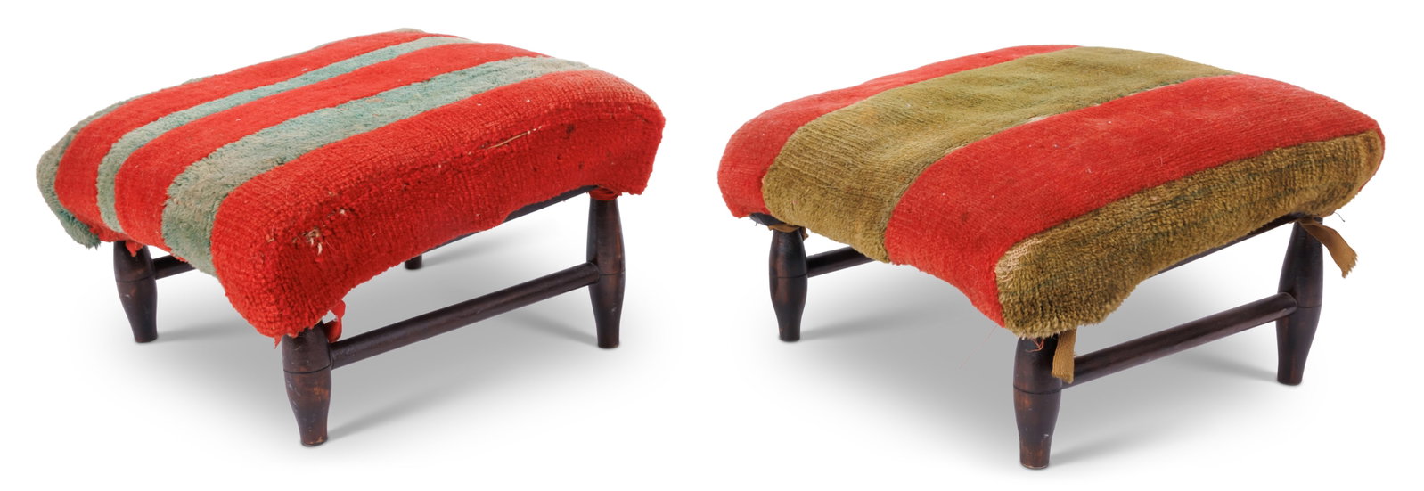 Two Shaker Footstools (South Family, Mount Lebanon, New York, ca. 1890) 7 1/2 x 12 1/2 x 13 1/2 in. (1 of 12)