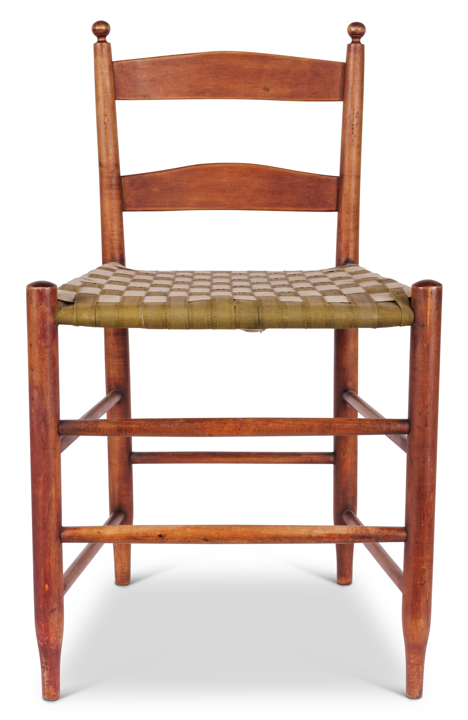 Shaker Low-Back Chair in Red Stain (Mount Lebanon, New York, ca. 1860) 29 1/2 x 17 1/4 x 14 in. (1 of 8)