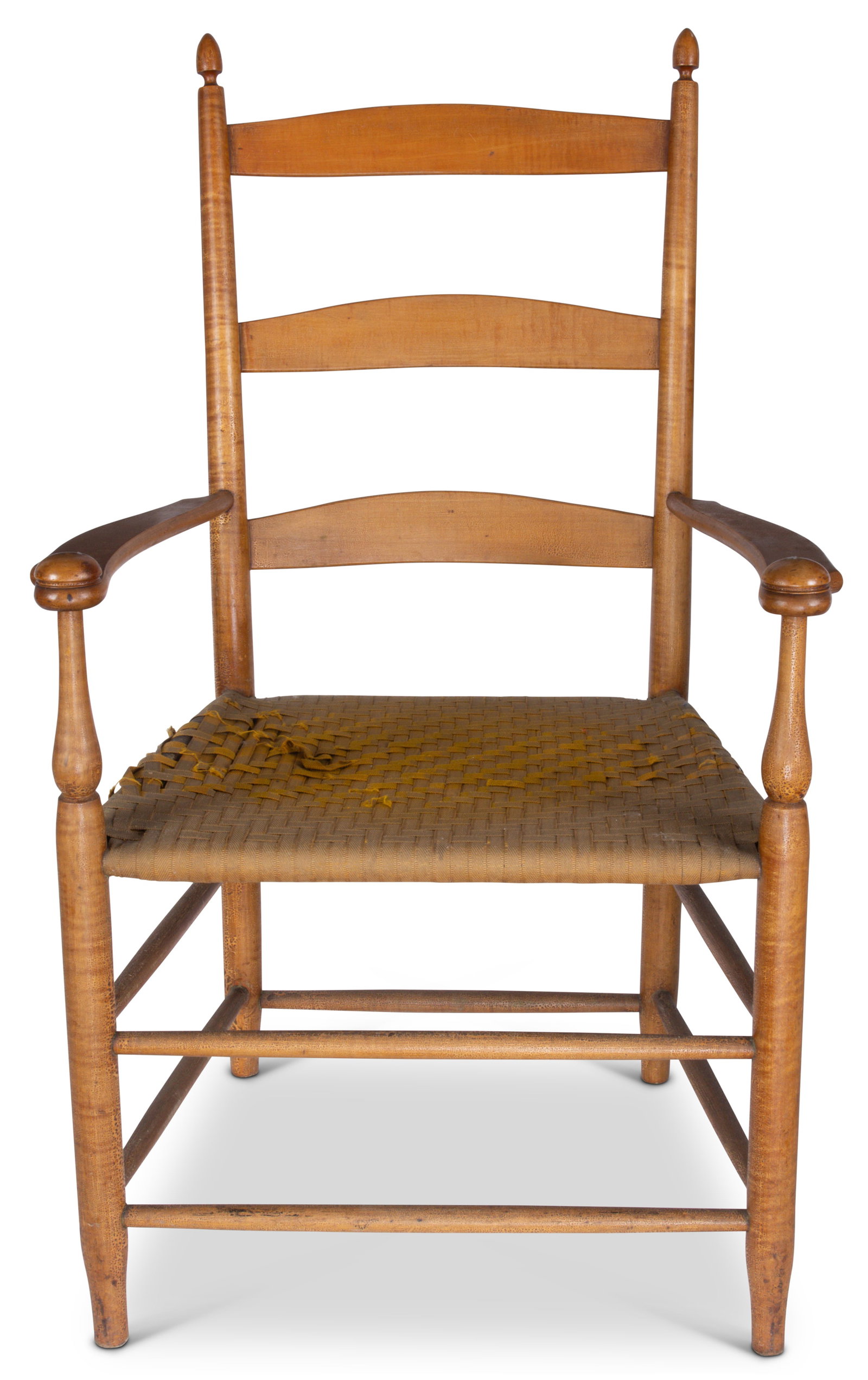 Shaker #5 Armchair (South Family, Mount Lebanon, New York, ca. 1890) 35 1/2 x 18 1/2 x 23 in. (90.2 (1 of 8)