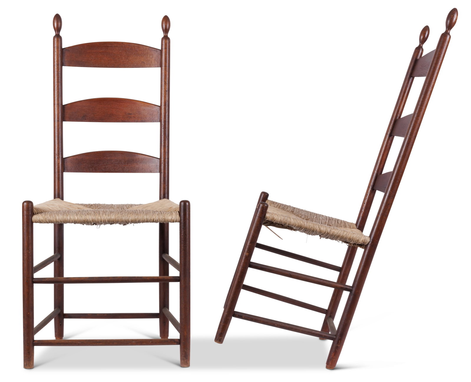 Two Shaker Side Chairs with Tilters (Enfield, New Hampshire, ca. 1840) (1 of 9)