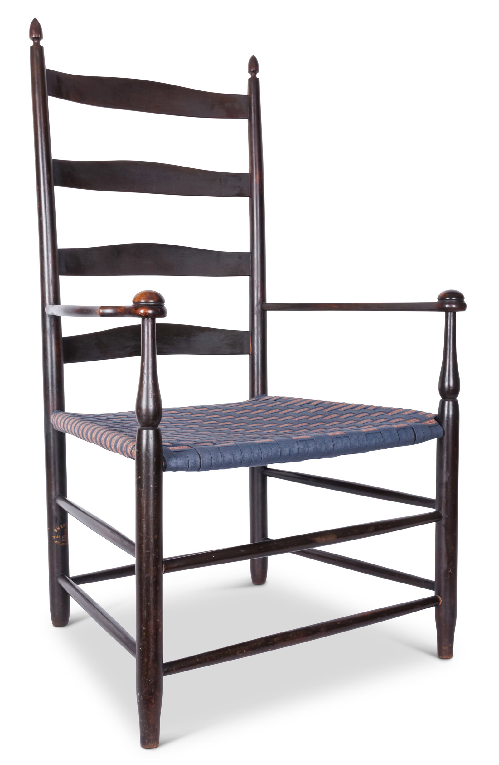 Shaker #7 Armchair (Mount Lebanon, New York, ca. 1880) 41 x 25 x 20 in. (104.1 x 63.5 x 50.8 cm.) (1 of 10)