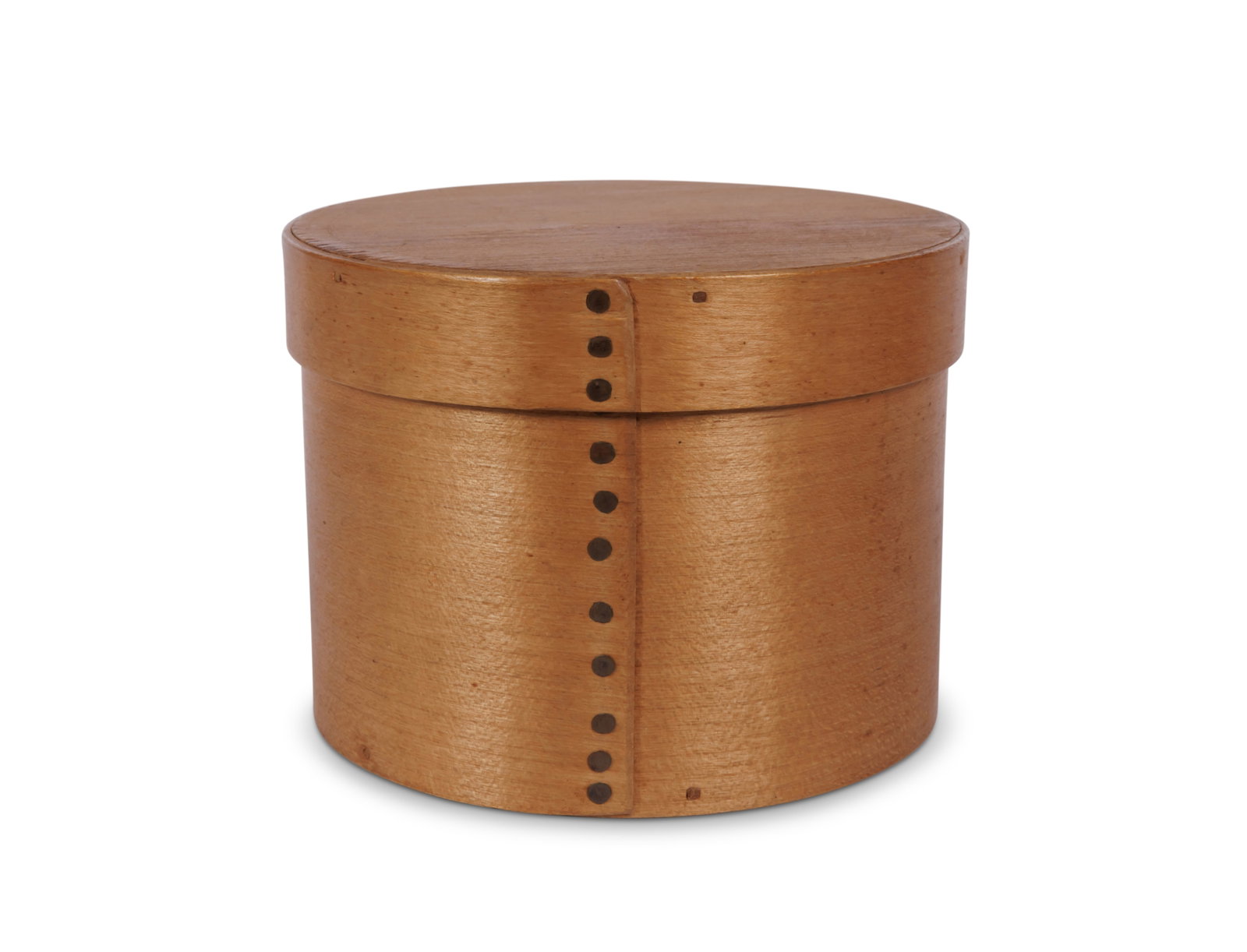 Round Shaker Storage Box (Probably Canterbury, New Hampshire, ca. 1860) 3 1/2 x 4 3/4 in. (8.9 x (1 of 10)