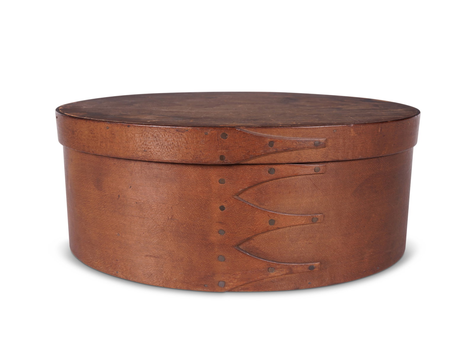Shaker Oval Box (New Lebanon, New York, ca. 1850) 4 3/4 x 8 1/4 x 12 in. (12.1 x 21 x 30.5 cm.) (1 of 8)