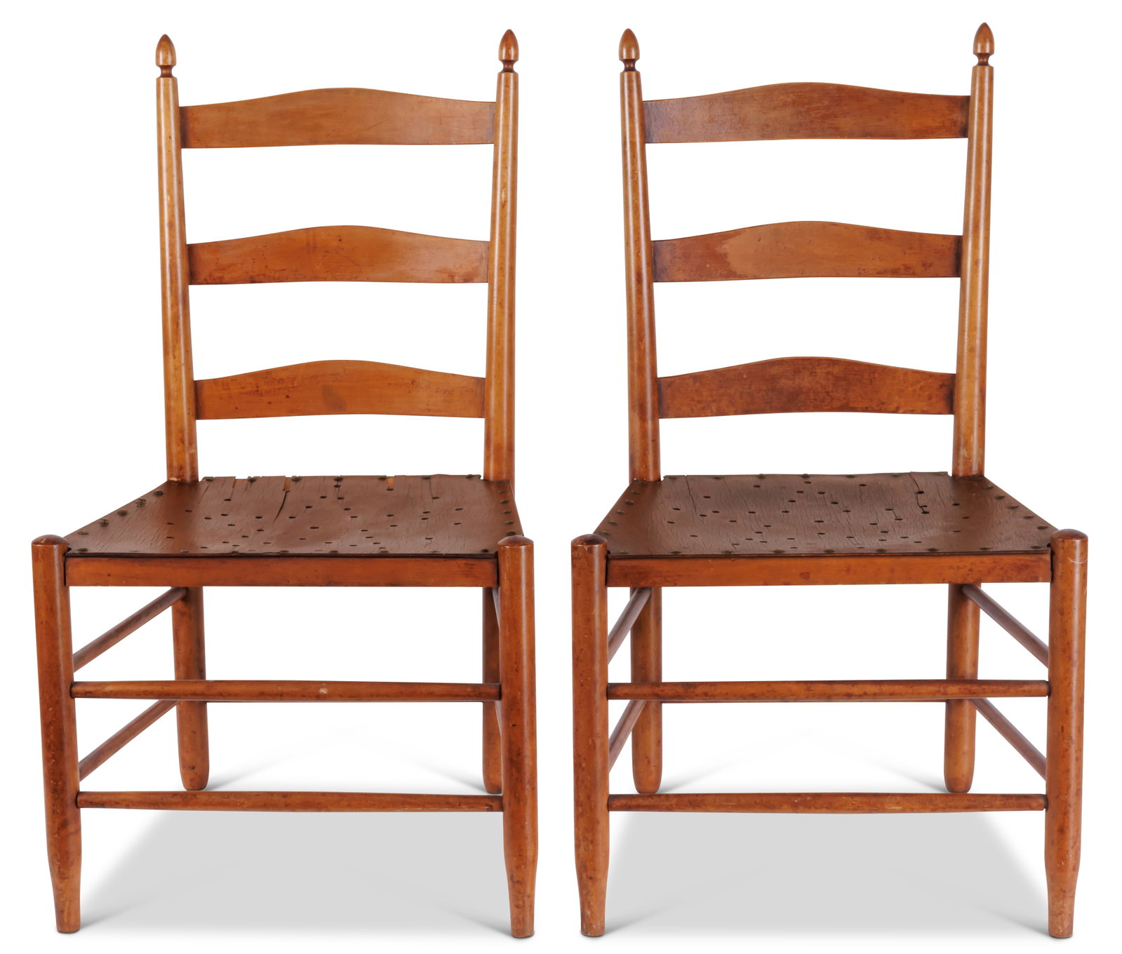 Pair of Shaker Meeting House Chairs (Mount Lebanon, New York, ca. 1887) 33 1/2 x 19 1/2 x 15 in. (1 of 6)