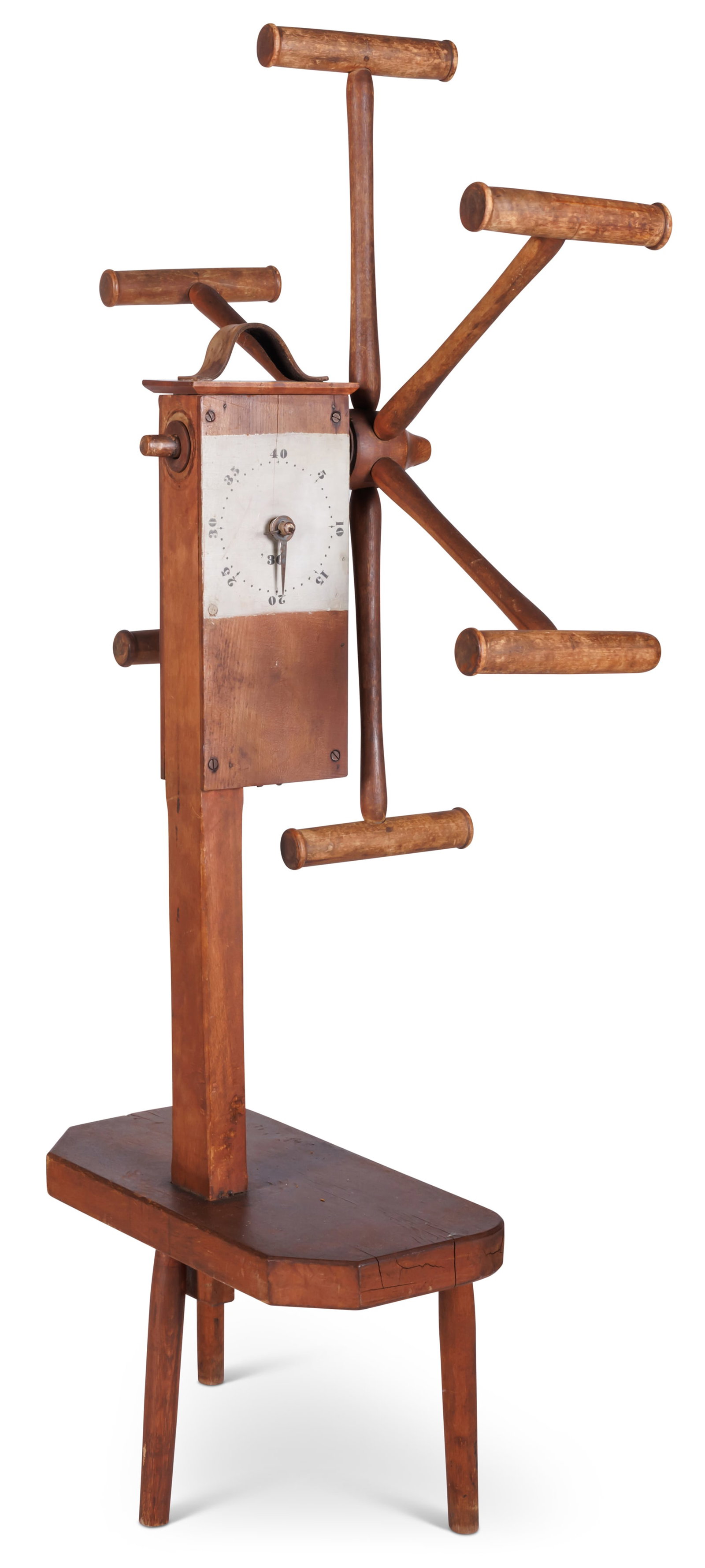Shaker Clock Reel Yarn Winder (Mount Lebanon, New York, ca. 1830) 42 x 24 1/4 x 10 in. (106.7 x 61.6 (1 of 8)