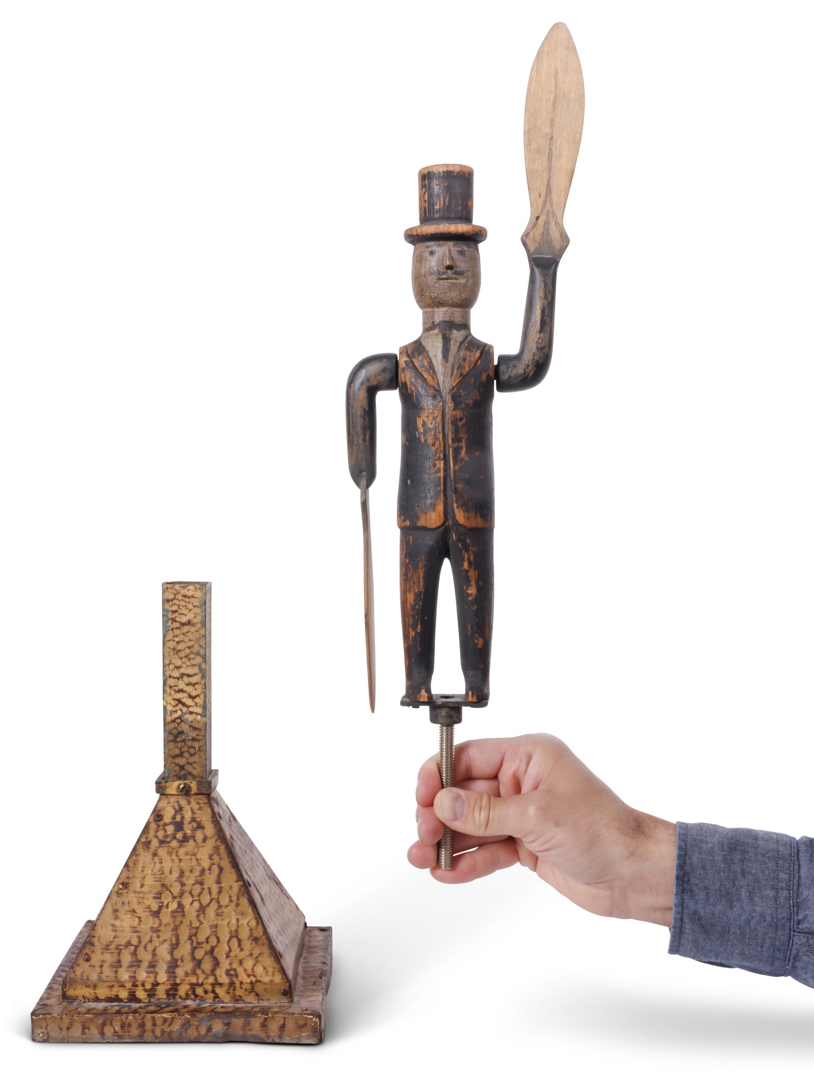 Whirligig Figure of a Man in Top Hat [Folk Art] (American, 19th century) (1 of 9)