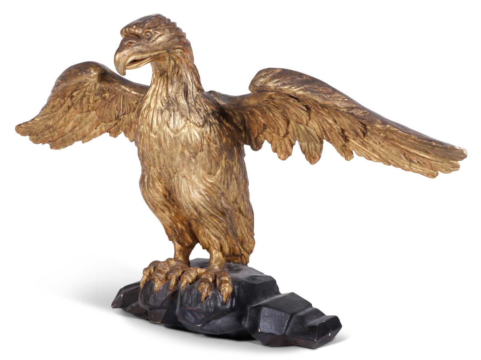 Carved and Gilded Eagle Wall Plaque [Folk Art] (American, early 20th century) 15 1/2 x 26 x 9 1/2 (1 of 6)