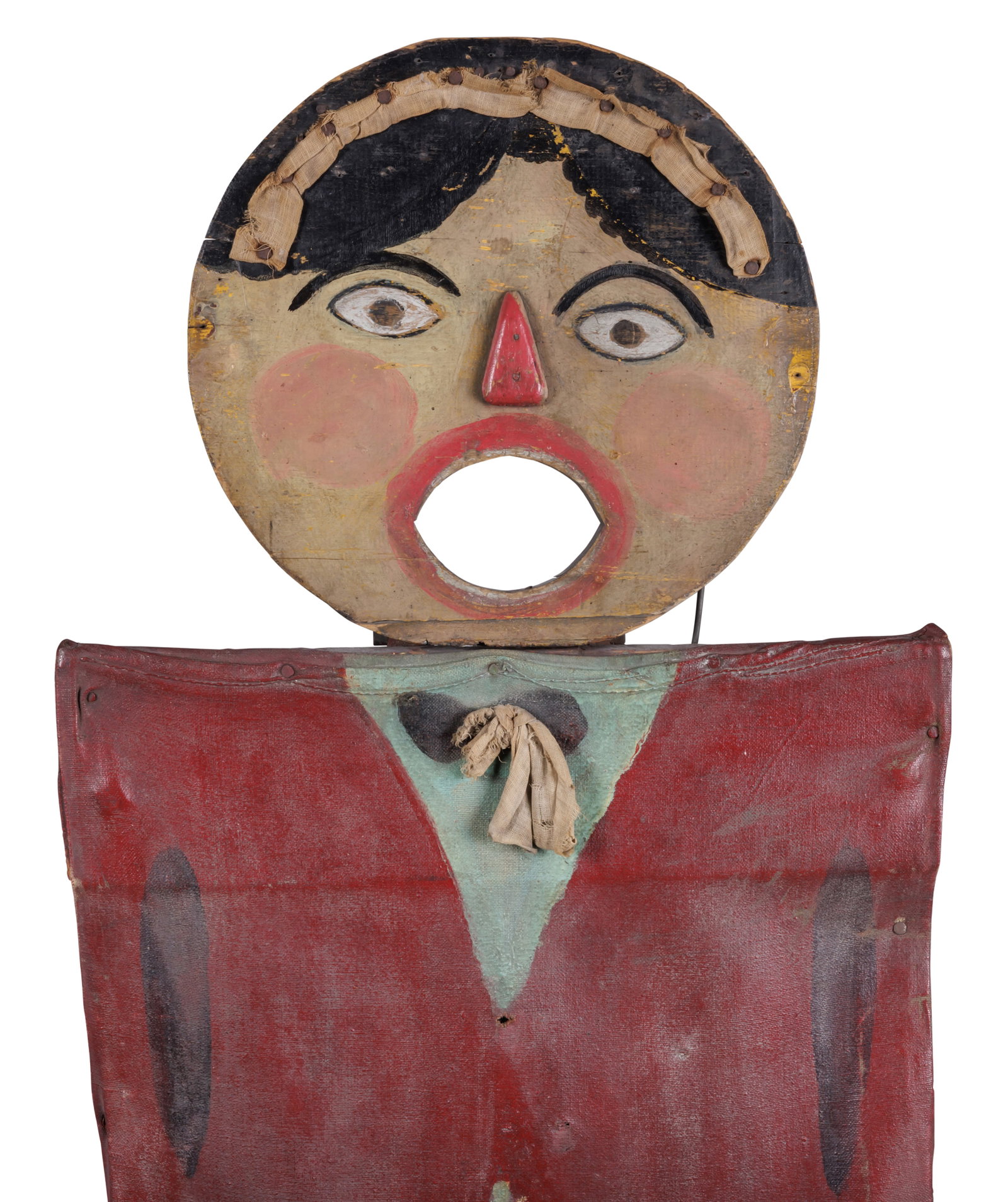 Early Comic Dandy Ball Toss Game [Folk Art - Painted - Target - Carnival] (Late 19th or early 20th (1 of 10)