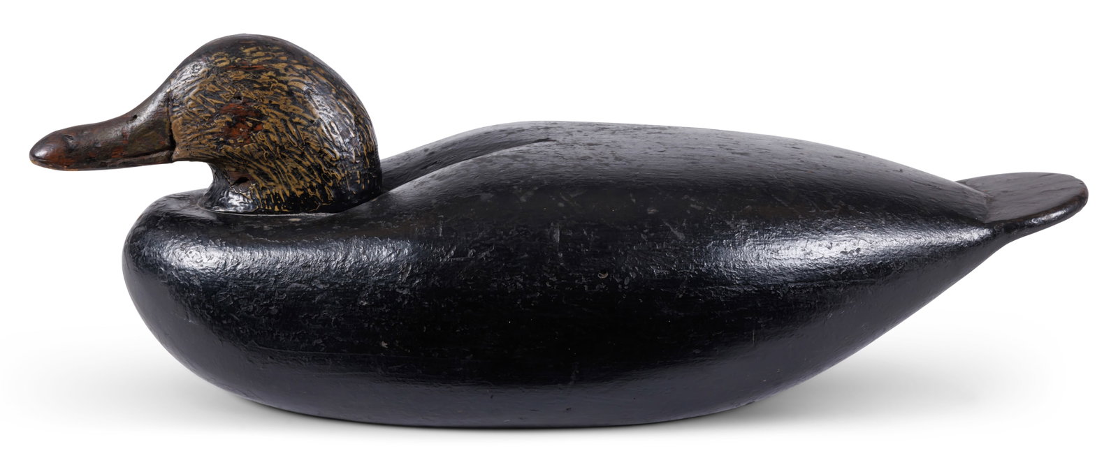 Black Duck Decoy [Folk Art] (American, late 19th century) 6 x 6 3/4 x 17 in. (15.2 x 17.1 x 43.2 (1 of 7)