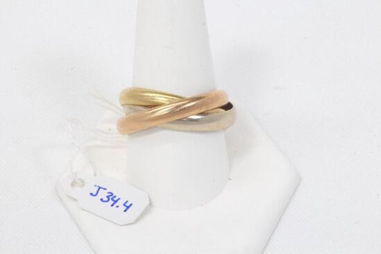 Cartier 18k Tri-Color Trinity Ring (1 of 1)