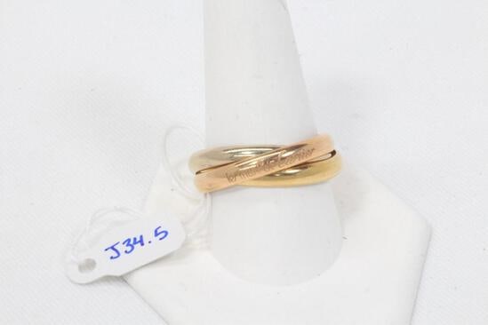 Les Must de Cartier 18k Tri-Color Trinity Ring (1 of 1)