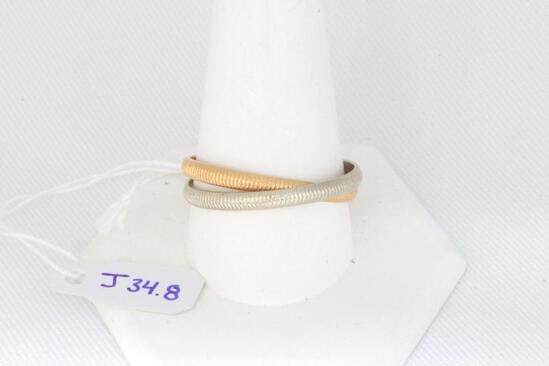 (Possibly Cartier) 18k Two Tone Ring (1 of 1)