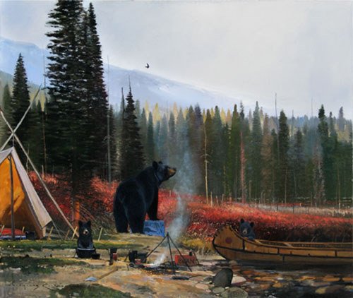 Visitors in Camp