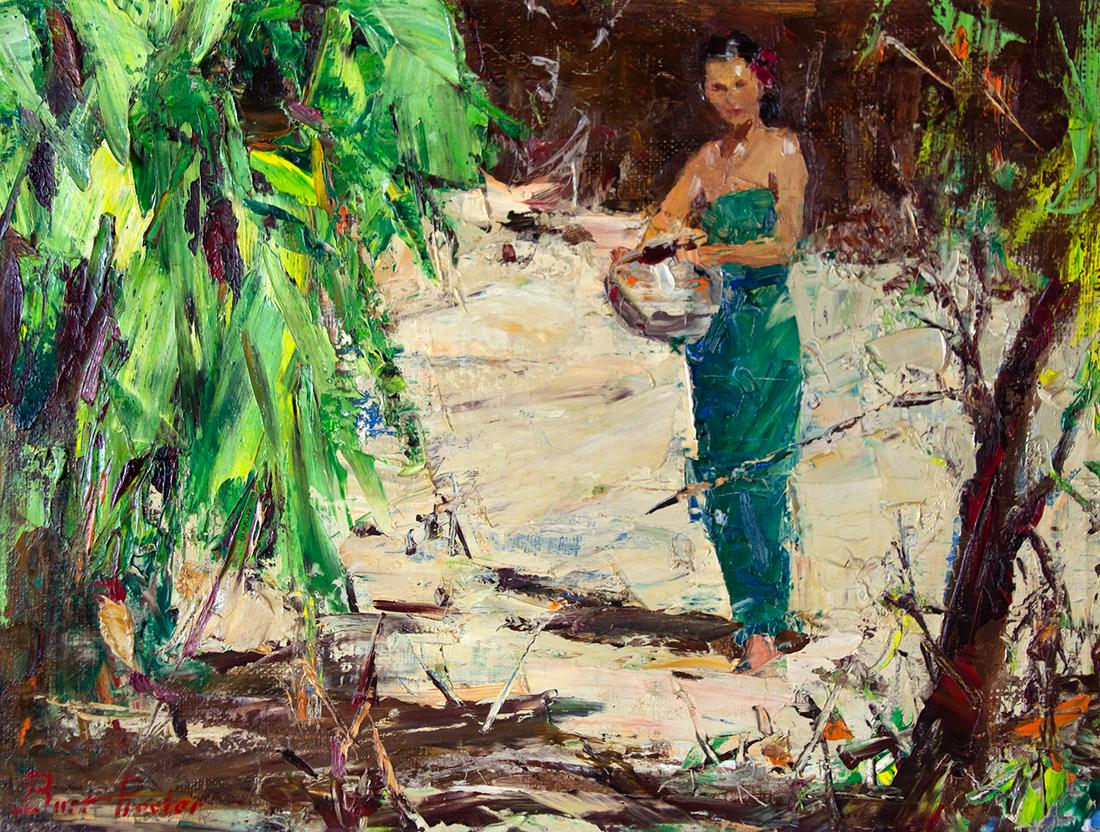 The Islander by Burt Procter (1901-1980): Burt Procter (1901-1980), oil on canvas, 12 x 16, signed lower left: Burt Procter verso: titled