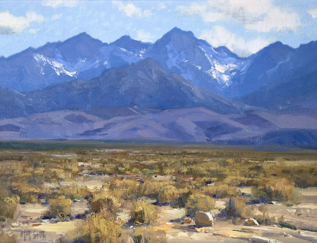 The Granite Wave by Matt Smith (1960- ): Matt Smith (1960- ), The Granite Wave, oil on board, 14 x 18, signed lower left