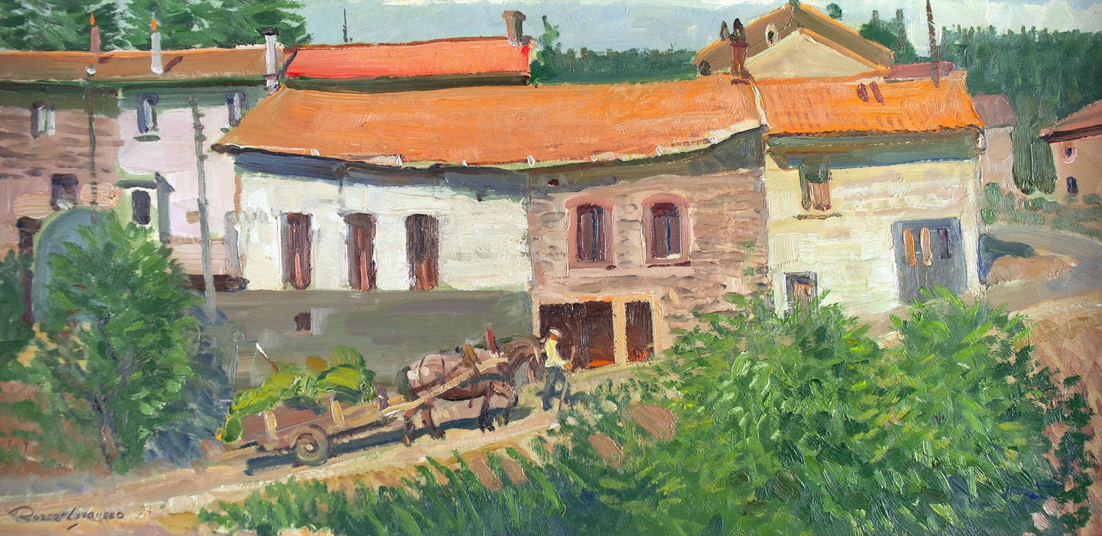 Village in Central France by Robert Lougheed (1 of 2)