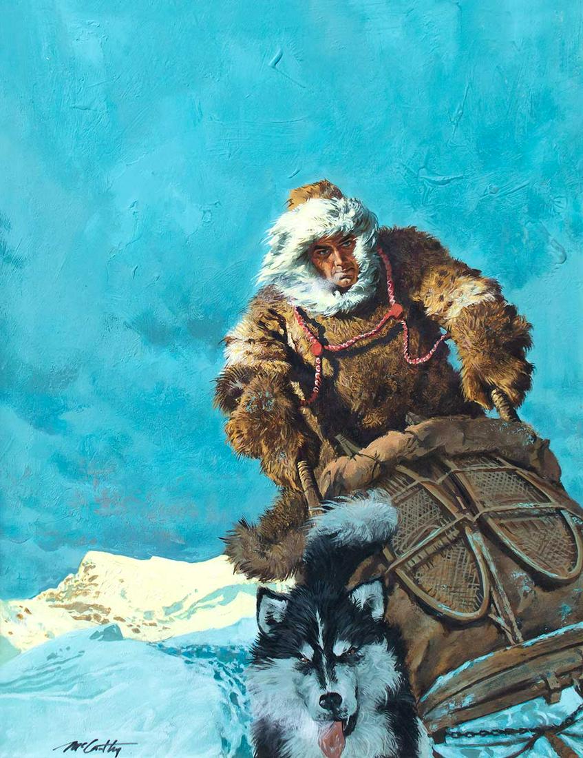 Man on a Dog Sled by Frank McCarthy (1924-2002) (1 of 2)
