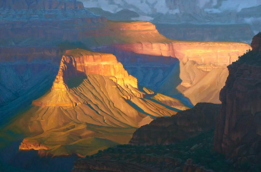 John Cox (1941- ), Canyon Glow, 40 x 60 (1 of 3)