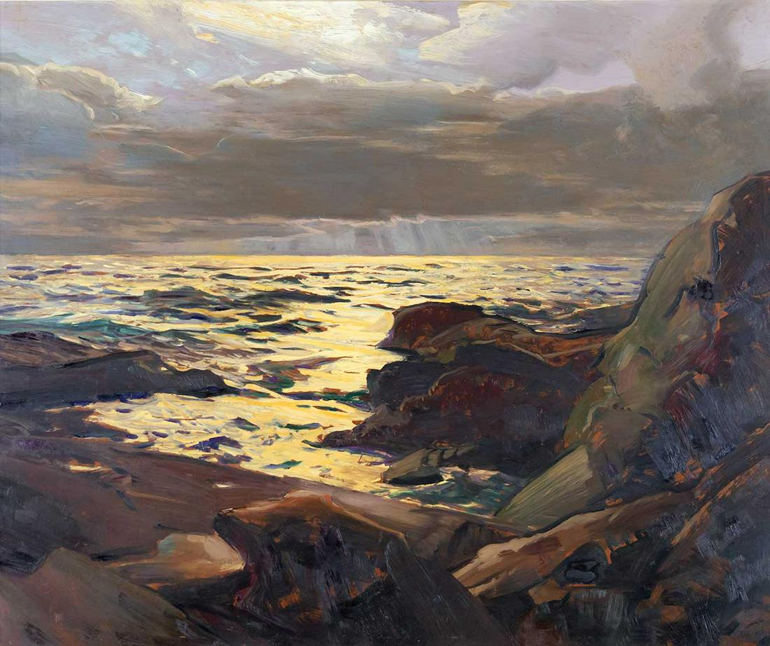 Frederick Judd Waugh (1861-1940), Early Moon, 25 x 30 (1 of 3)