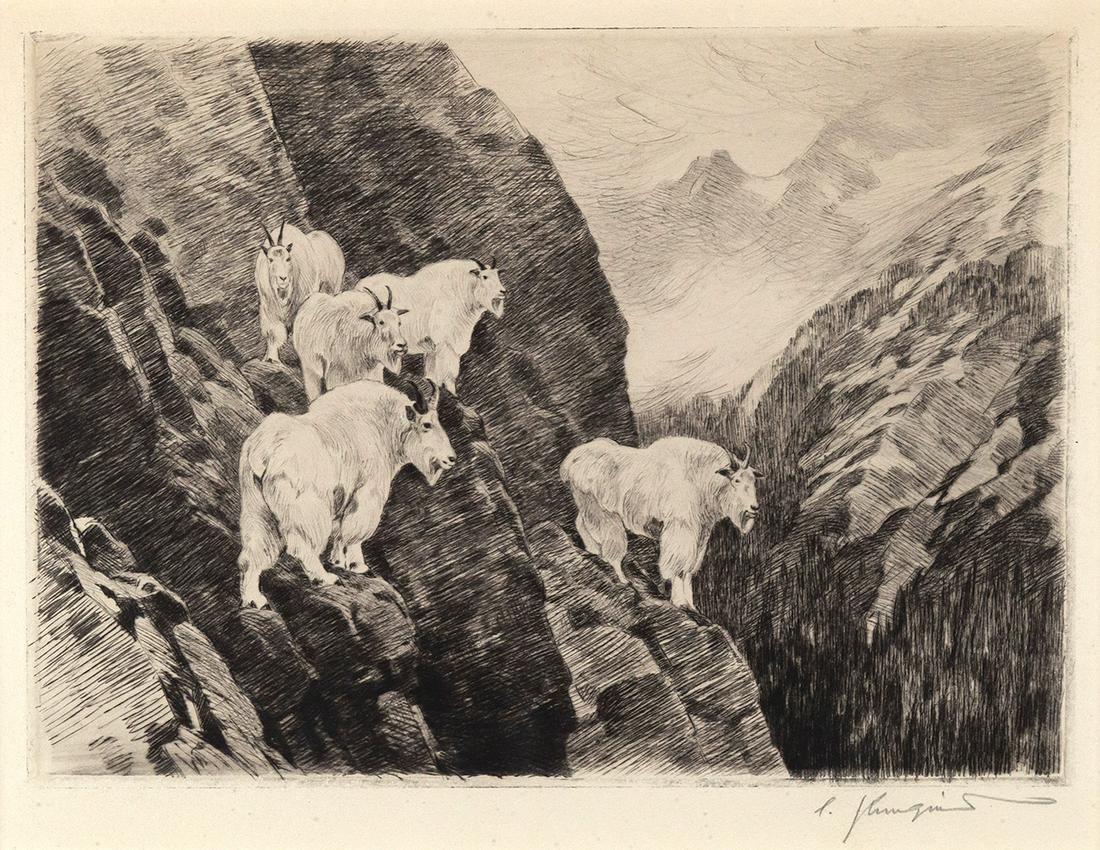 Carl Rungius (1869-1959), Goats (1 of 3)